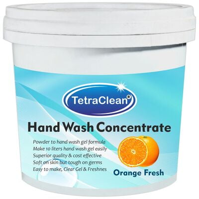 TetraClean Hand Wash Concentrate Powder - 500gm packing - with orange fragrance TetraClean Hand Wash Concentrate Powder - 500gm packing - with orange fragrance