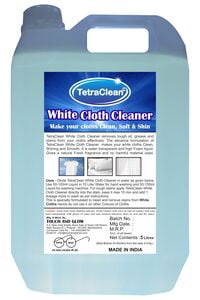 TetraClean White Cloth Cleaner and Brightener Liquid Detergent with Lavender Fragrance (5L)