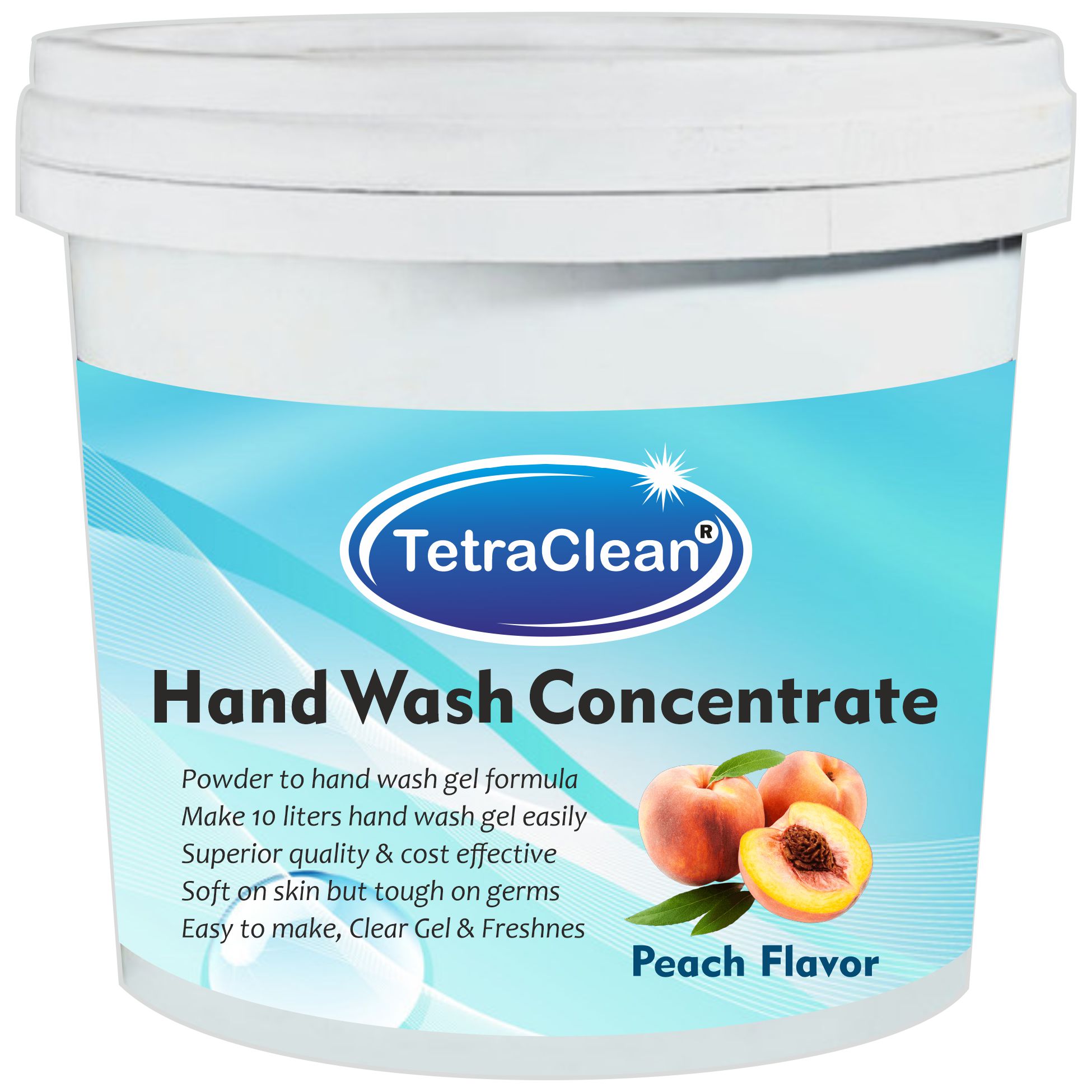 TetraClean Hand Wash Concentrate Powder - 500gm packing - with peach fragrance TetraClean Hand Wash Concentrate Powder - 500gm packing - with peach fragrance