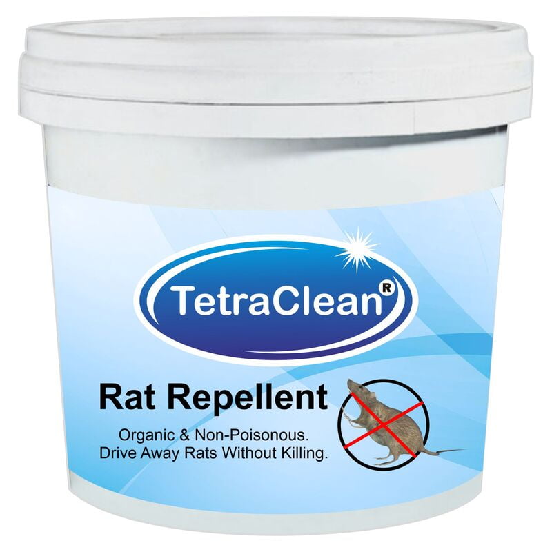 TetraClean Rat Repellant | Organic and Non - Poisonous Rat Repellant Powder | Rodent Control | Mouse Repellant | Rat's Drive Away Powder Without Killing (500 g)