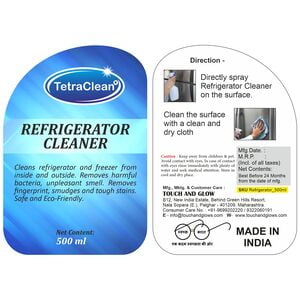 TetraClean Refrigerator Cleaner, Shiner and Stain Remover (500ml)