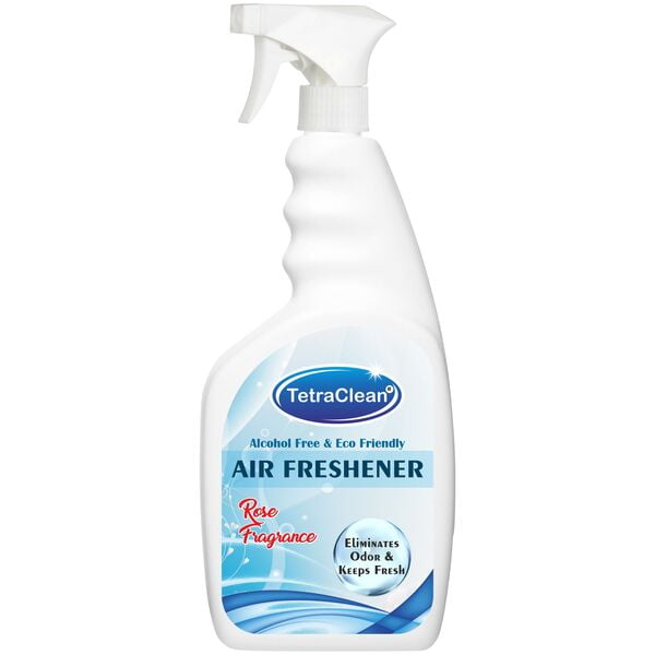 TetraClean Re-freshening Air Freshener with Rose Fragrance (500 ml Spray)- Room Freshener