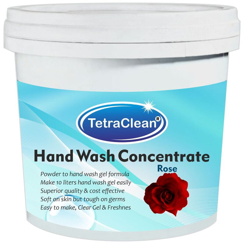 TetraClean Hand Wash Concentrate Powder - 500gm packing - with rose fragrance TetraClean Hand Wash Concentrate Powder - 500gm packing - with rose fragrance