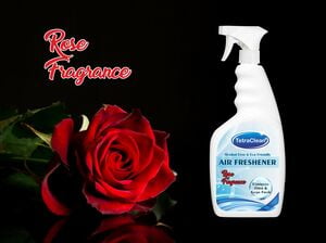 TetraClean Re-freshening Air Freshener with Rose Fragrance (500 ml Spray)- Room Freshener