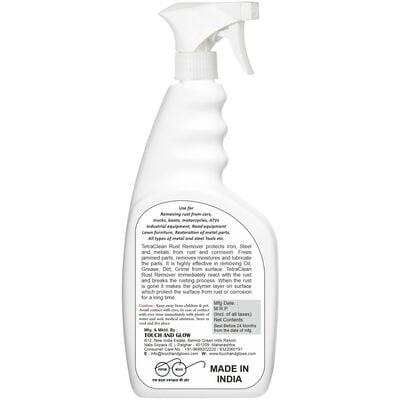 TetraClean Rust Remover Highy Effective and Gas Free Anti Rust Spray (500 ml) TetraClean Rust Remover Highy Effective and Gas Free Anti Rust Spray (500 ml)