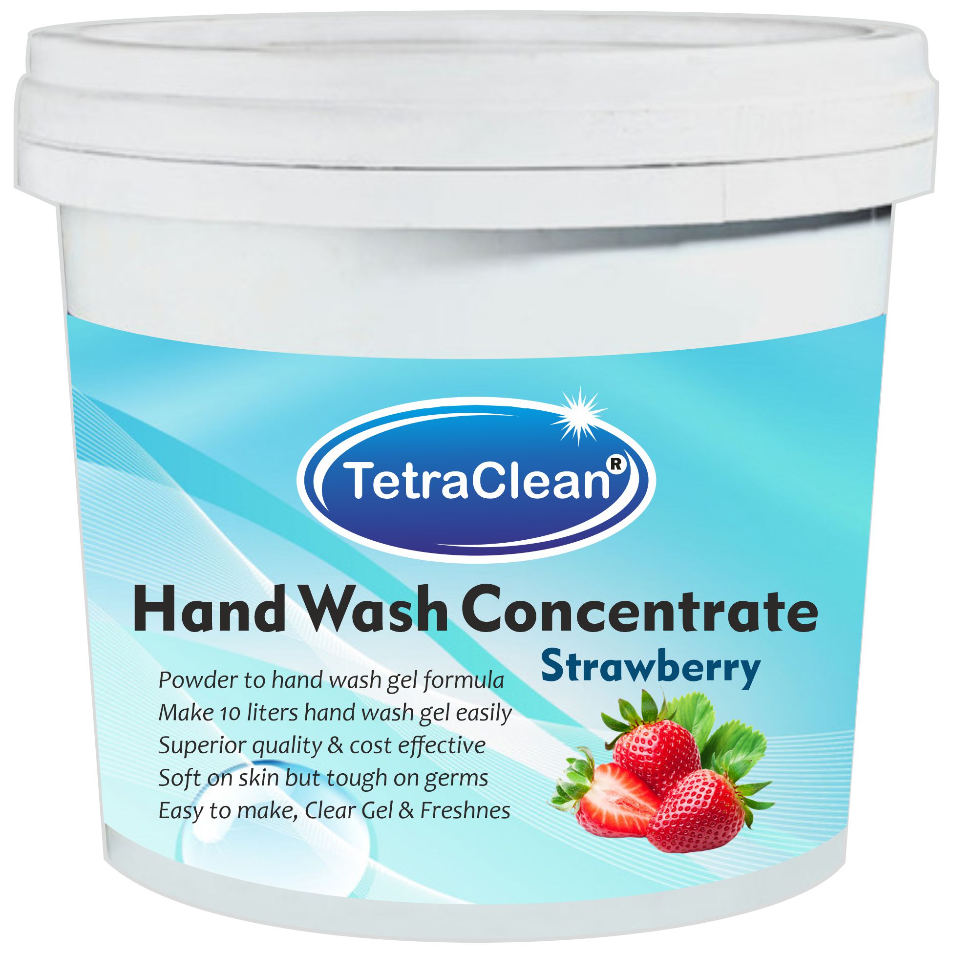 TetraClean Hand Wash Concentrate Powder - 500gm packing - with strawberry fragrance