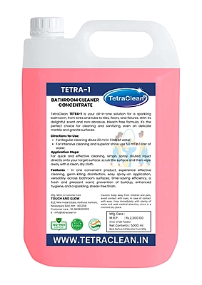 Tetraclean Tetra1 Bathroom Cleaner | Removes Stains, Limescale & Mold | Disinfectant & Odor Remover