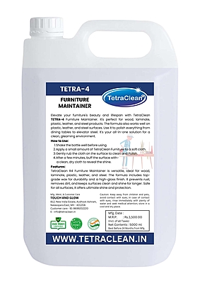 Tetra4 Furniture Maintainer | Multi-Surface Polish & Protector | Wood, Leather, Steel & Laminate Cleaner