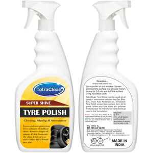 TetraClean Spray Tire Cleaner and Polish for Ultimate Shine of tire (500 ml) TetraClean Spray Tire Cleaner and Polish for Ultimate Shine of tire (500 ml)